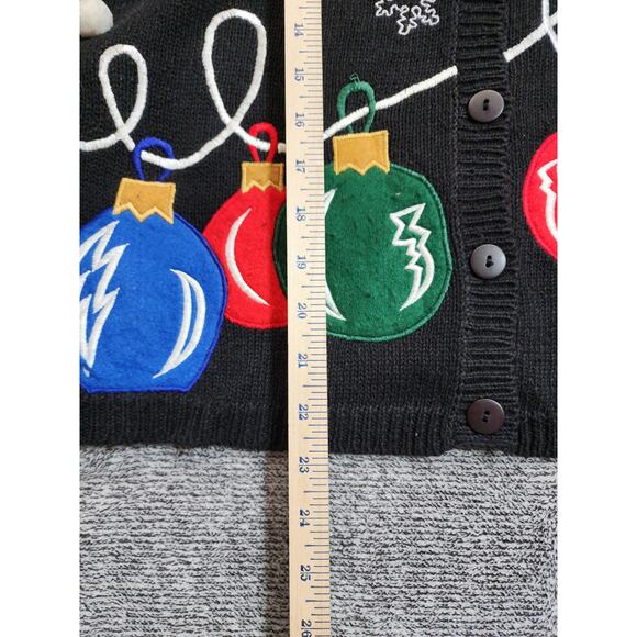 Jason Maxwell Vintage Christmas Cardigan Women;s Size large - Picture 7 of 8